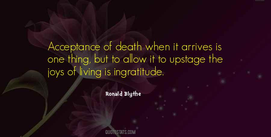 Ronald Blythe Quotes #1847217