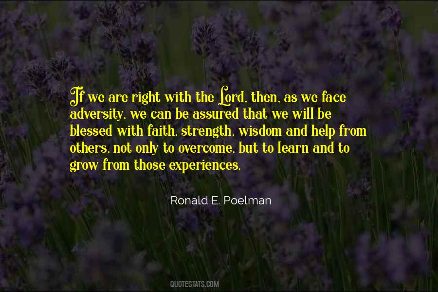 Ronald E. Poelman Quotes #930894