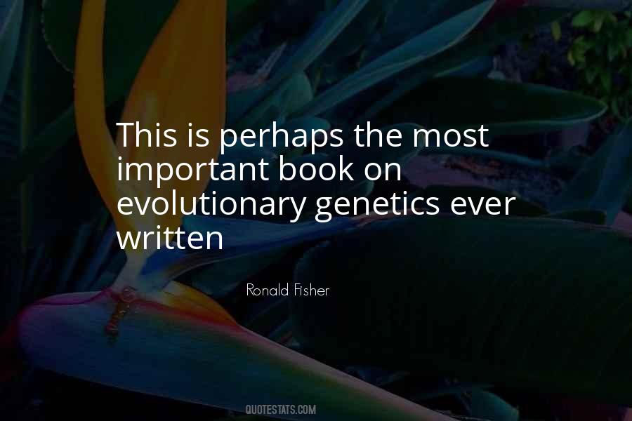 Ronald Fisher Quotes #1775743