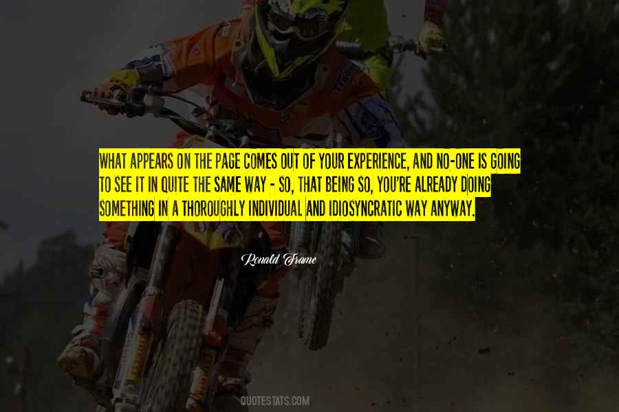 Ronald Frame Quotes #1059443