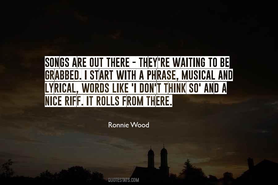 Ronnie Wood Quotes #762300