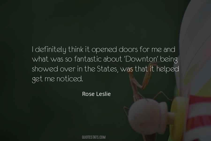 Rose Leslie Quotes #1040062