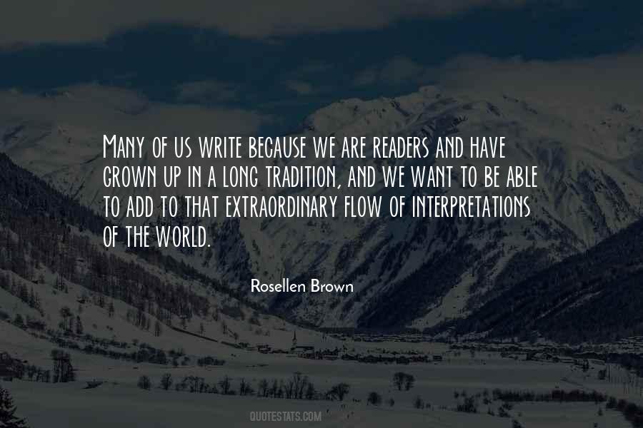 Rosellen Brown Quotes #1136252