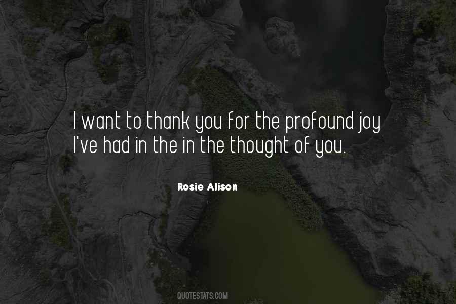 Rosie Alison Quotes #1500479