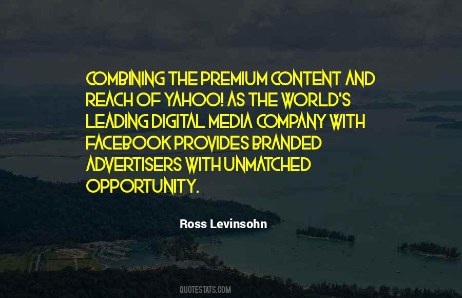 Ross Levinsohn Quotes #136482