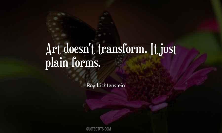 Roy Lichtenstein Quotes #11198