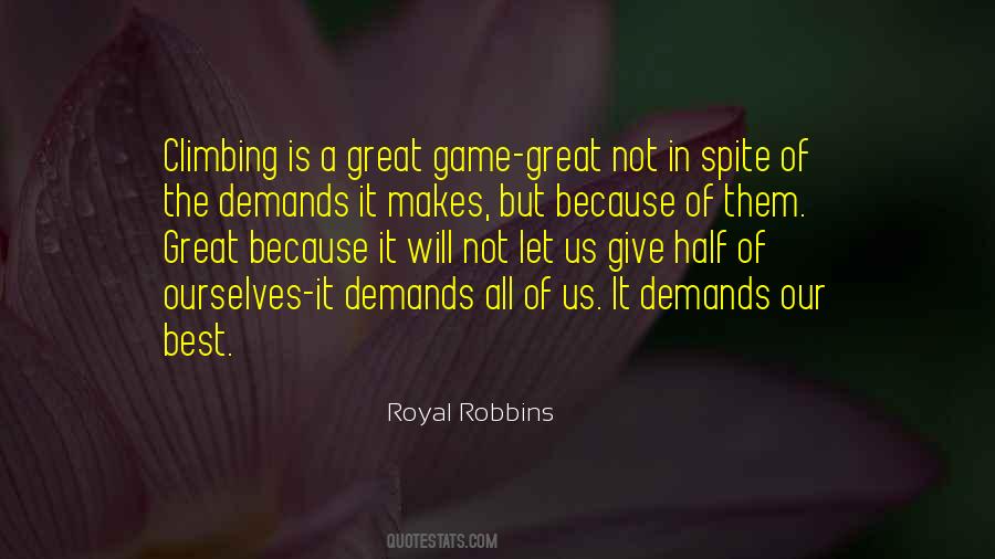 Royal Robbins Quotes #854352