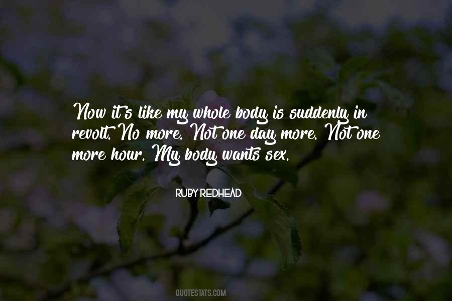Ruby Redhead Quotes #729059 Ruby Redhead Quotes #729059