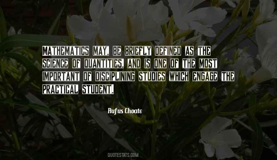 Rufus Choate Quotes #1089480