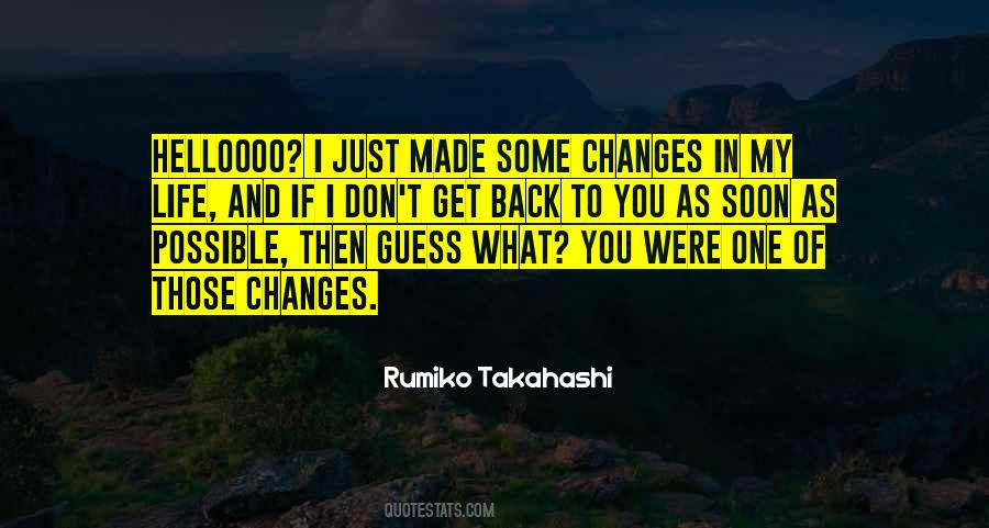 Rumiko Takahashi Quotes #1530745