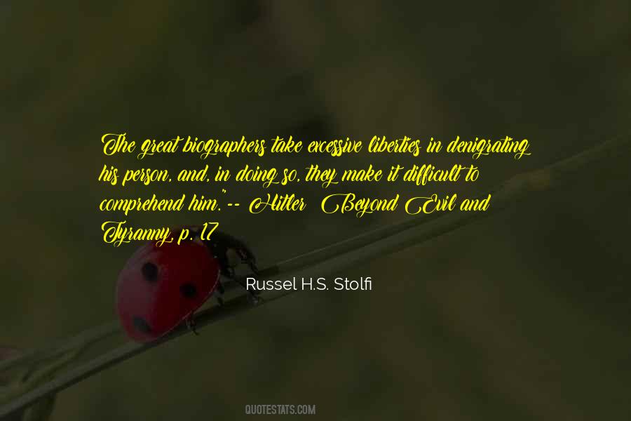 Russel H.S. Stolfi Quotes #1116986
