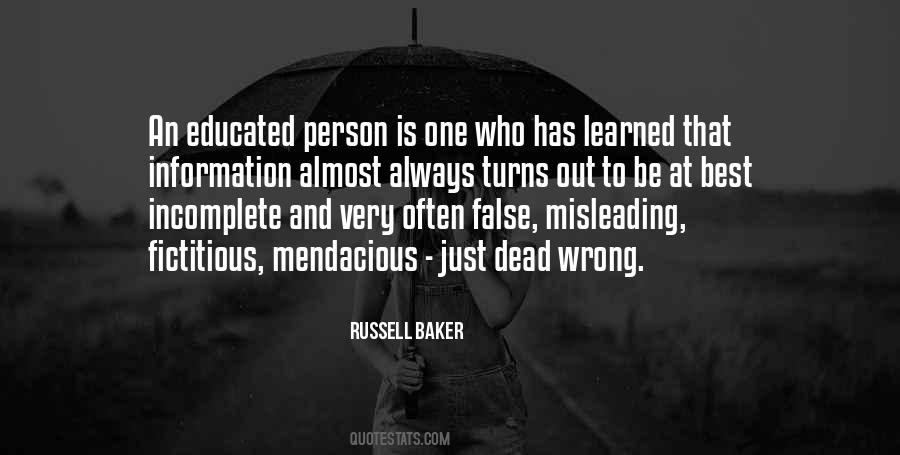 Russell Baker Quotes #1412159