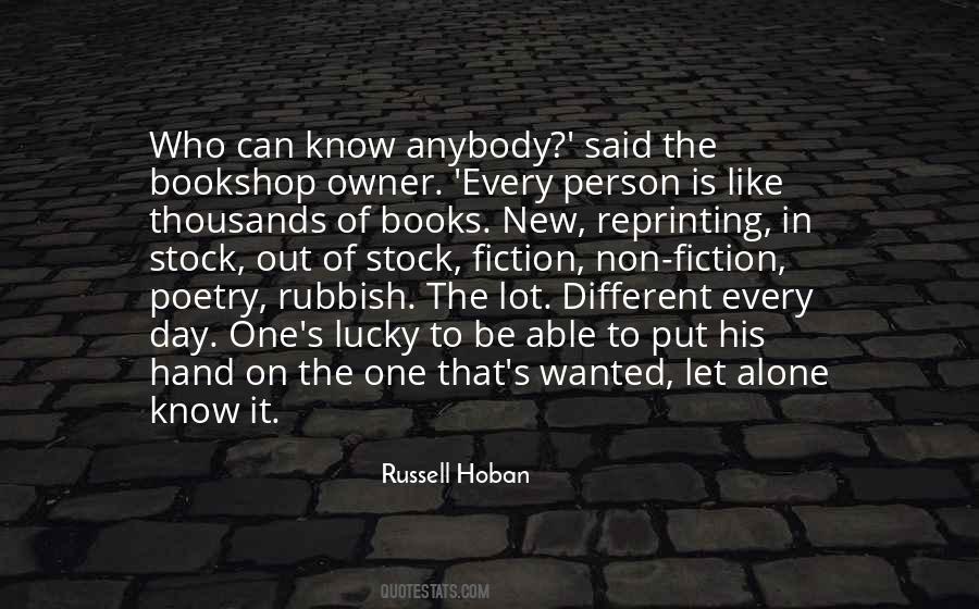 Russell Hoban Quotes #217493