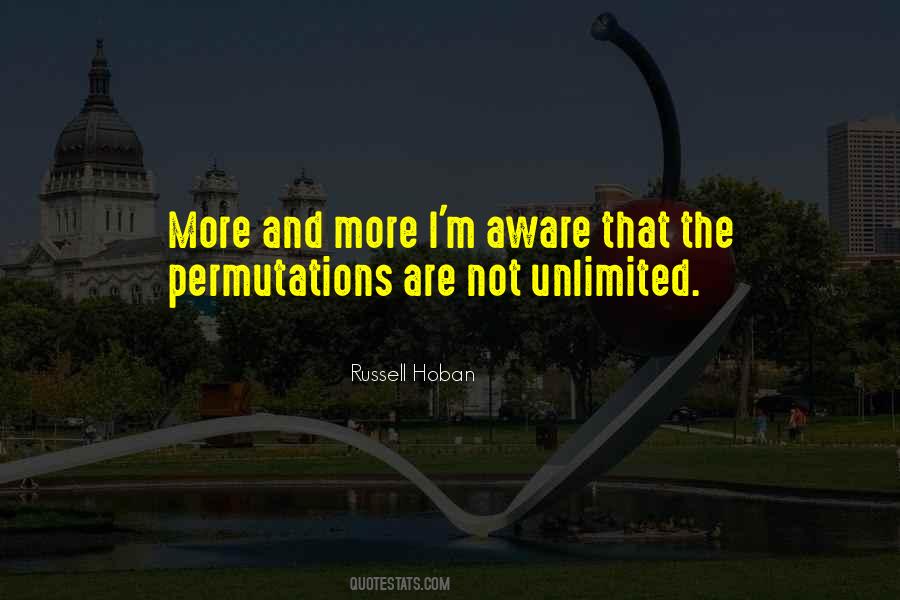 Russell Hoban Quotes #653716