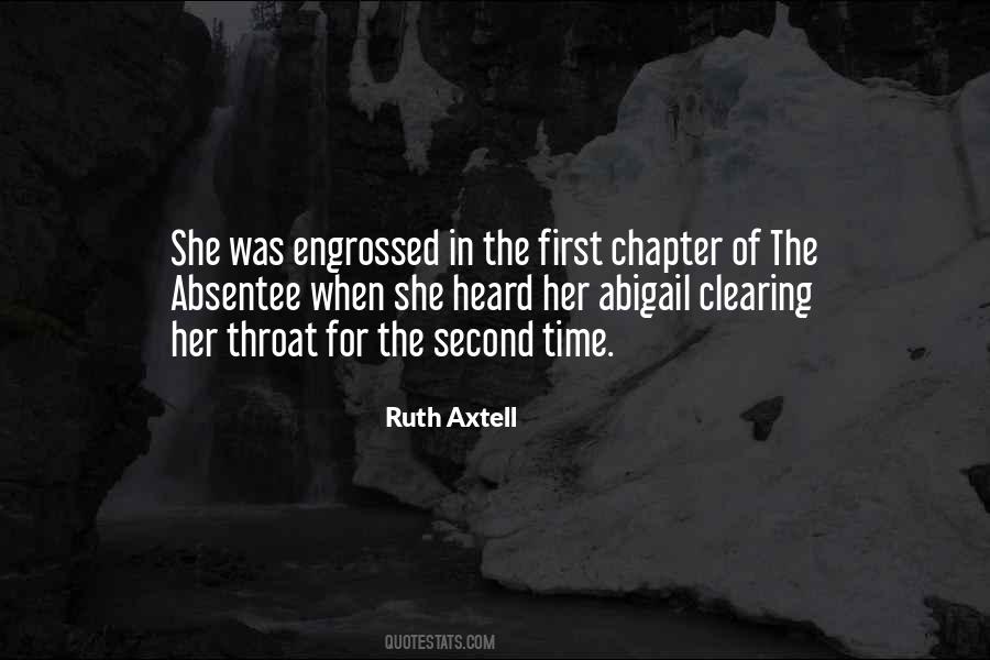 Ruth Axtell Quotes #343559