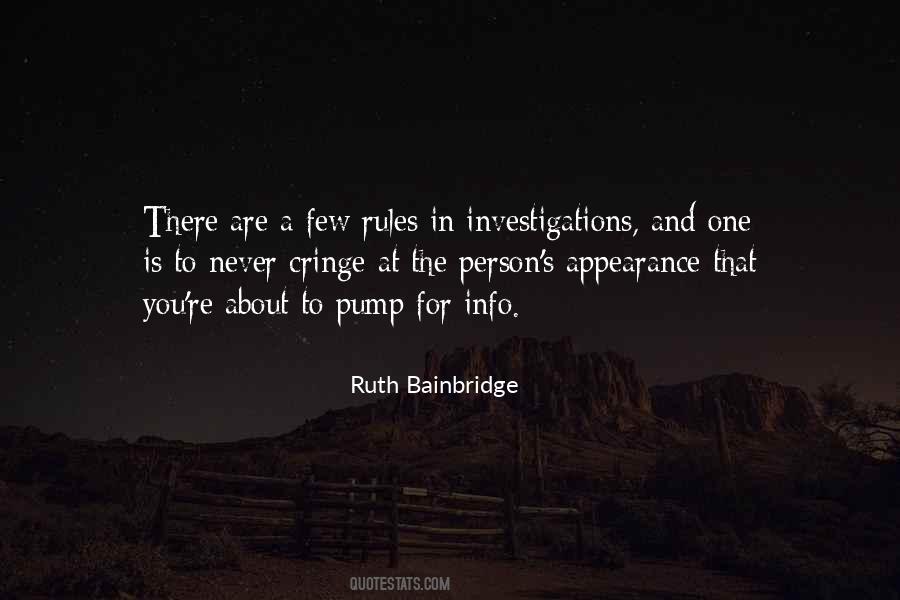 Ruth Bainbridge Quotes #181972