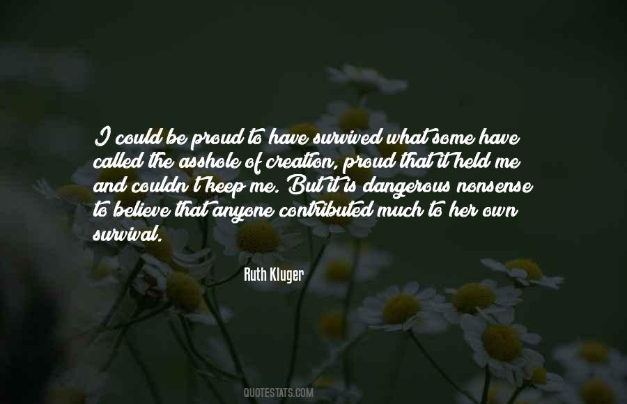 Ruth Kluger Quotes #157318