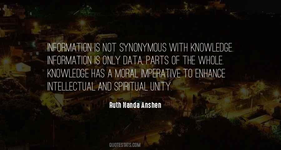 Ruth Nanda Anshen Quotes #1645231