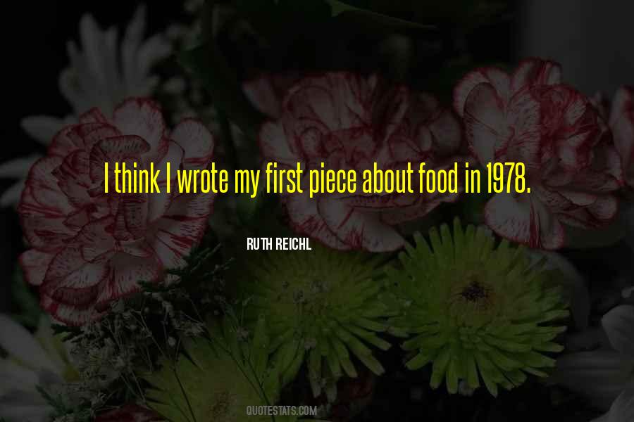 Ruth Reichl Quotes #570574