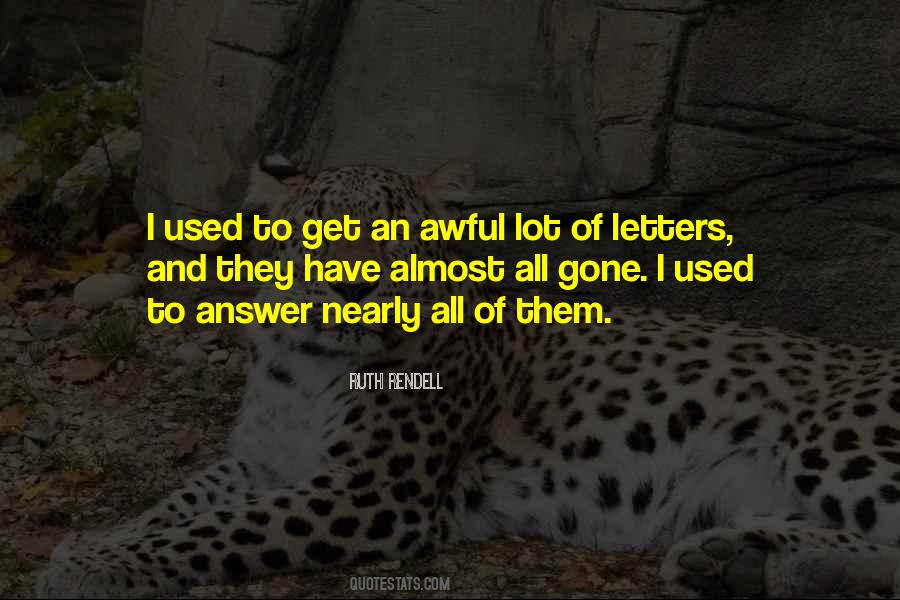 Ruth Rendell Quotes #975992