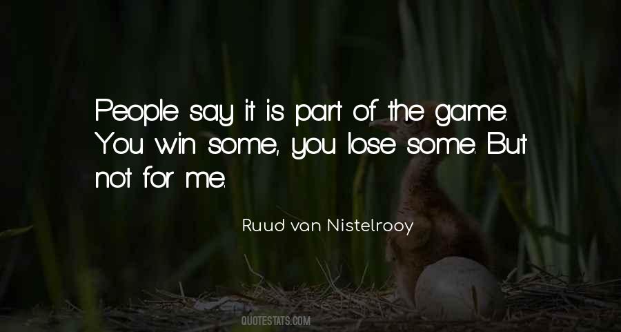 Ruud Van Nistelrooy Quotes #315730