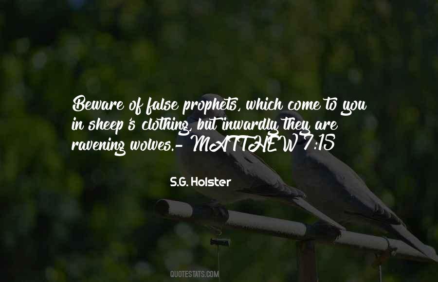 S.G. Holster Quotes #167673