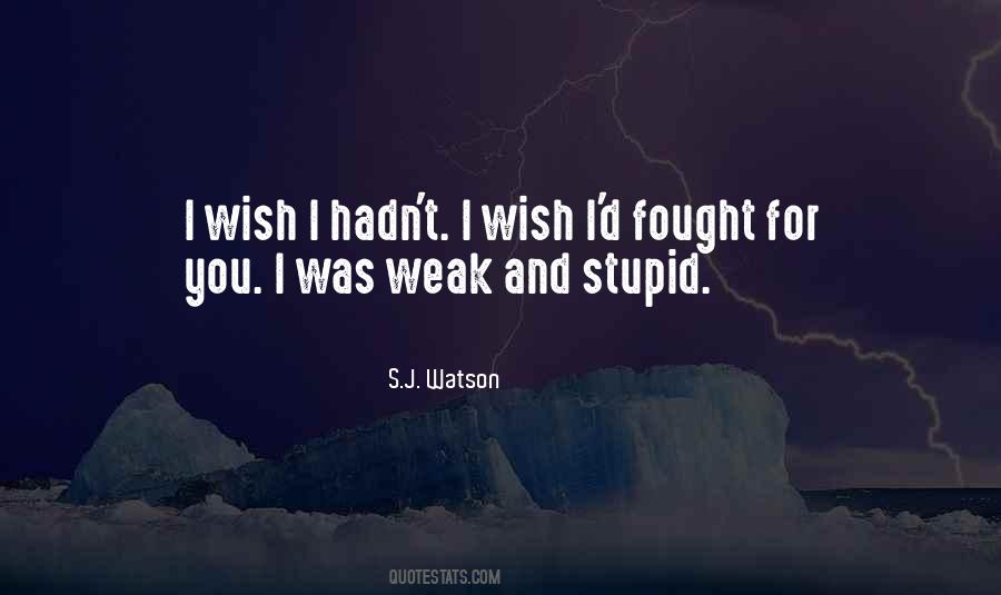 S.J. Watson Quotes #1519258