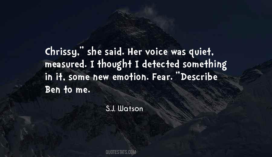 S.J. Watson Quotes #28352