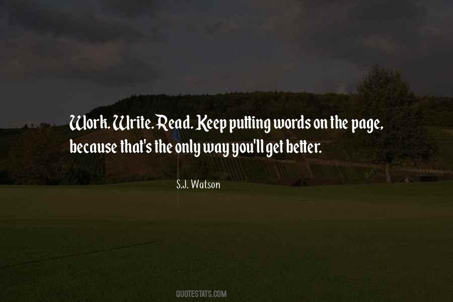 S.J. Watson Quotes #954612