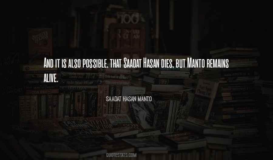 Saadat Hasan Manto Quotes #1034942