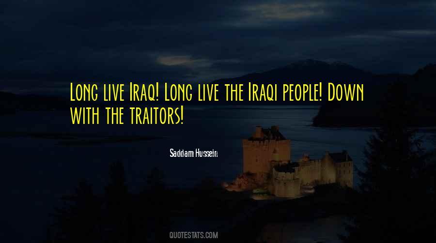 Saddam Hussein Quotes #1159797