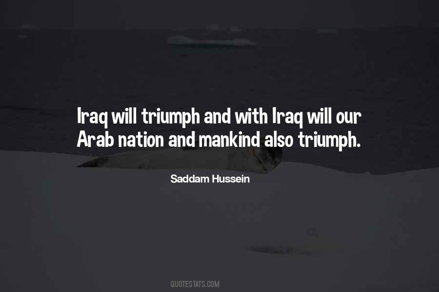 Saddam Hussein Quotes #231634
