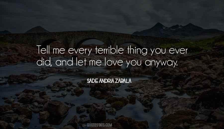 Sade Andria Zabala Quotes #732438