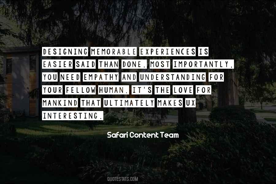 Safari Content Team Quotes #285585
