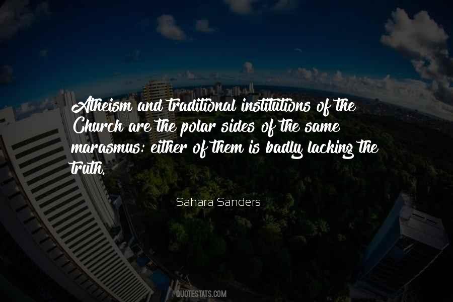 Sahara Sanders Quotes #1168355