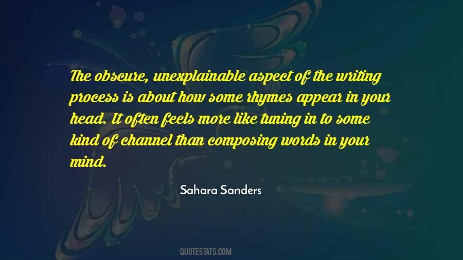 Sahara Sanders Quotes #314132