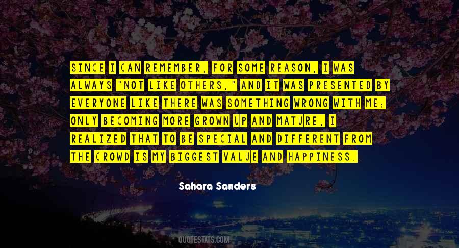 Sahara Sanders Quotes #413314