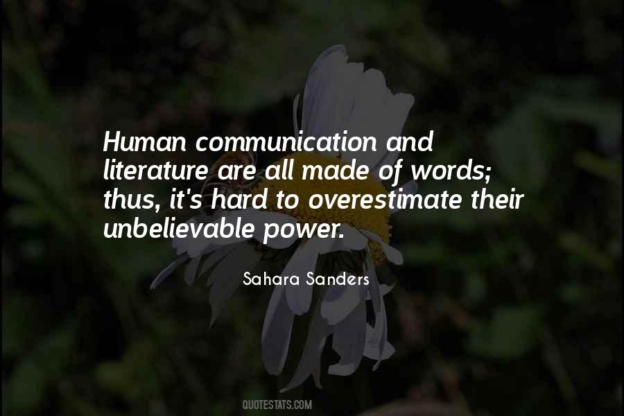 Sahara Sanders Quotes #536673