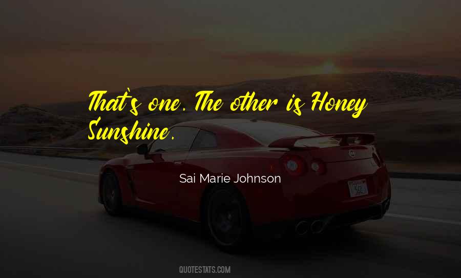 Sai Marie Johnson Quotes #1777444