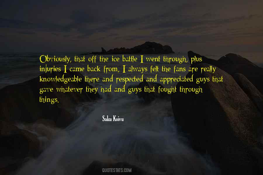 Saku Koivu Quotes #1248906