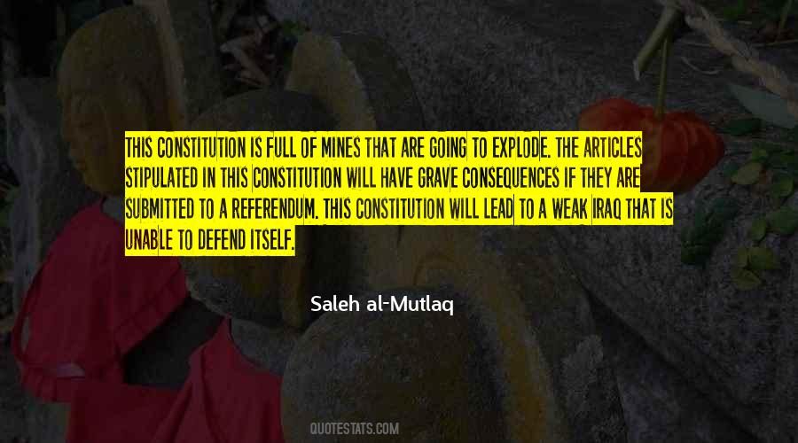 Saleh Al-Mutlaq Quotes #1163712