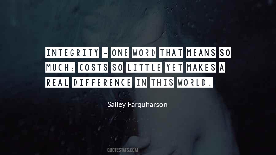 Salley Farquharson Quotes #463483