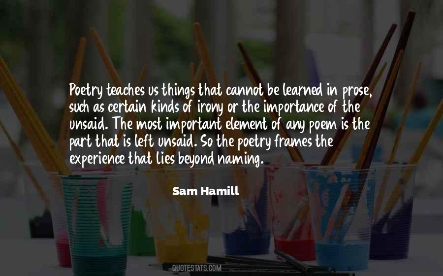 Sam Hamill Quotes #1385614