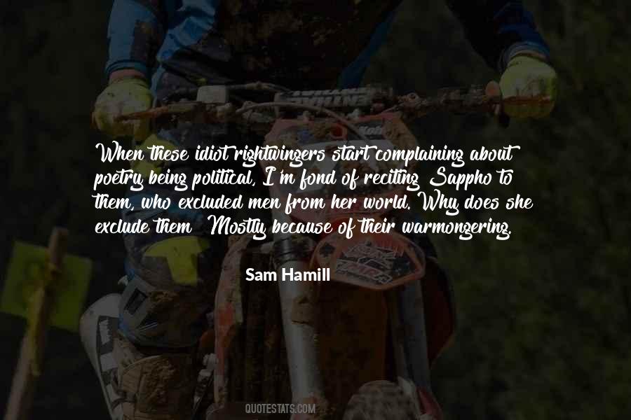 Sam Hamill Quotes #621456