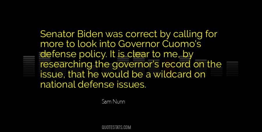 Sam Nunn Quotes #532916