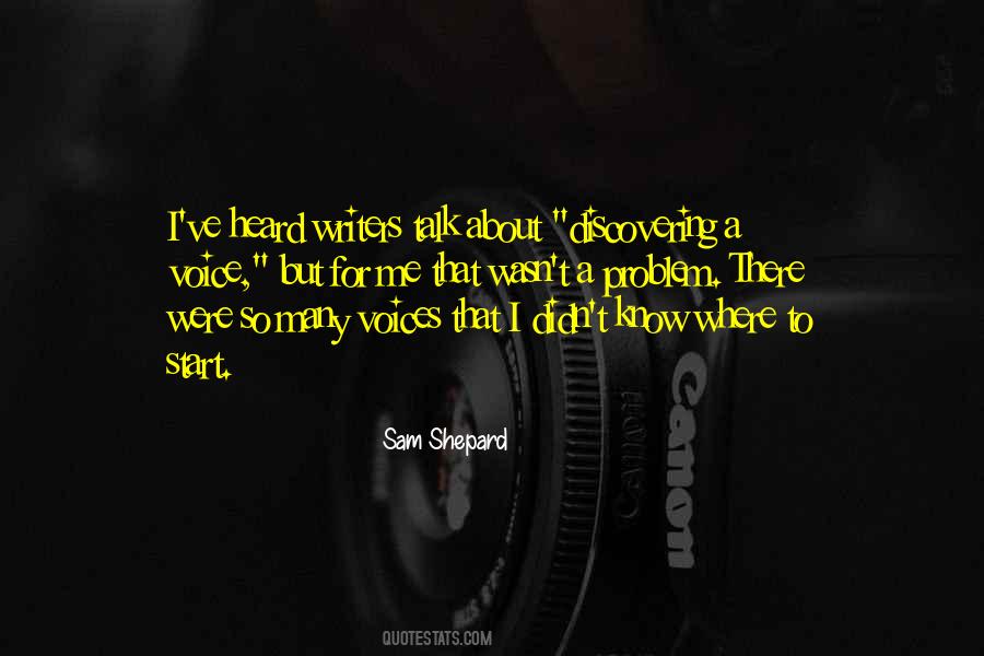 Sam Shepard Quotes #1876990