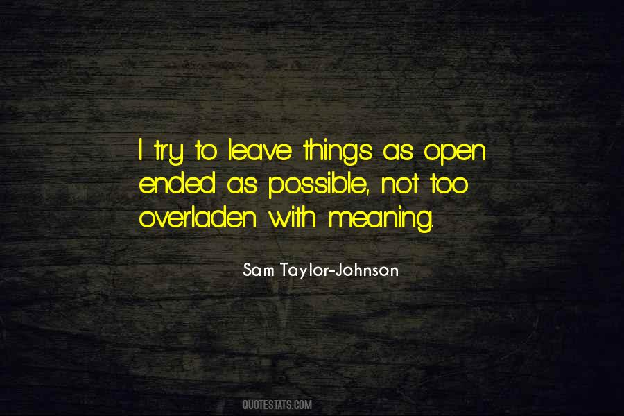 Sam Taylor-Johnson Quotes #1870770