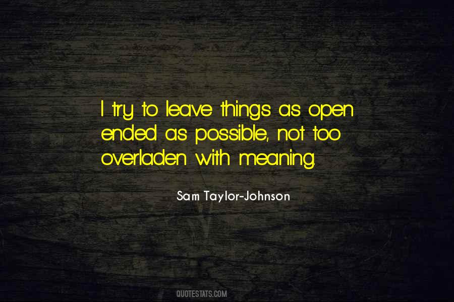 Sam Taylor-Johnson Quotes #1870770