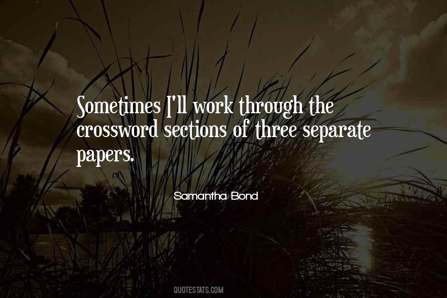 Samantha Bond Quotes #1626833