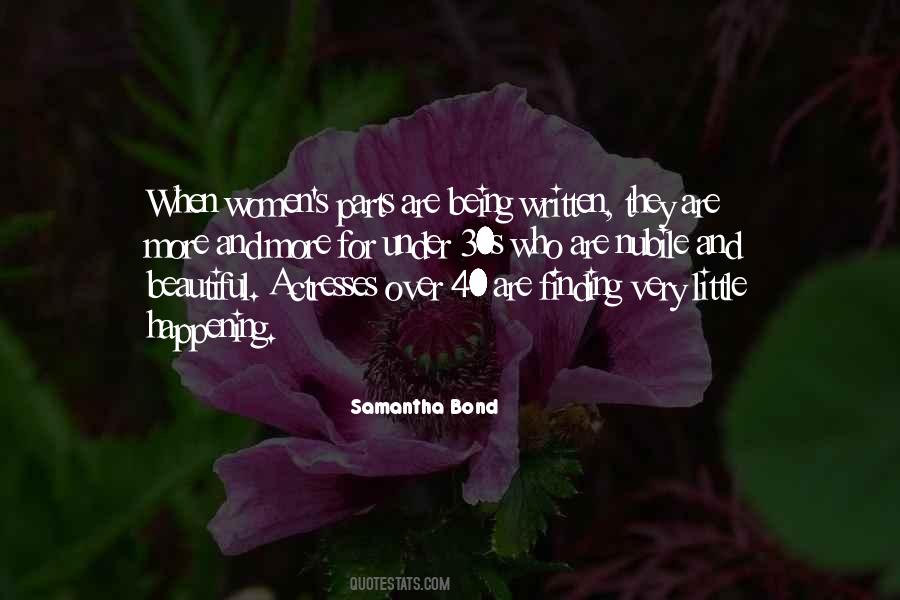 Samantha Bond Quotes #315103